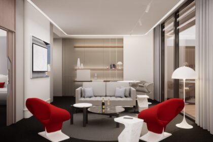 A l’intérieur du nouveau salon La Première d’Air France à l’aéroport de Paris