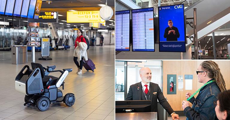 Les compagnies aériennes Air Canada, Avianca, GOL et l’aéroport de Schiphol discutent de l’accessibilité.