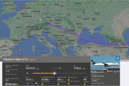 Un Airbus A350-900 de Lufthansa pour Tokyo Haneda retourne à Munich après quatre heures de vol