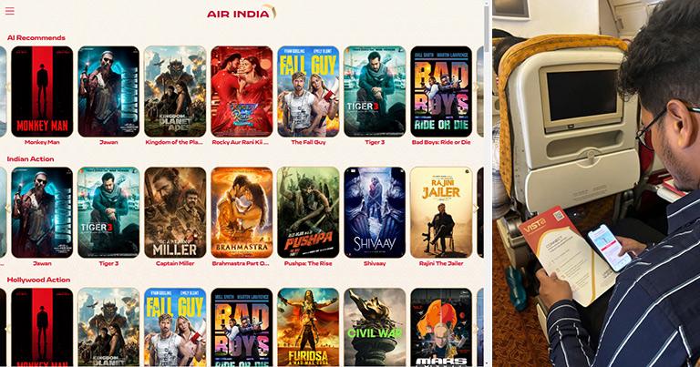 Air India lance le service de divertissement embarqué sans fil Vista alimenté par Bluebox