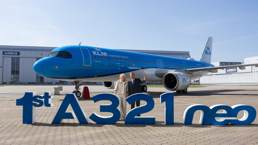 KLM reçoit son premier Airbus A321neo dans le cadre de la modernisation de sa flotte