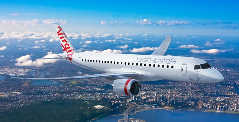 Virgin Australia investit dans le renouvellement de sa flotte avec huit avions Embraer E190-E2 pour ses opérations régionales.