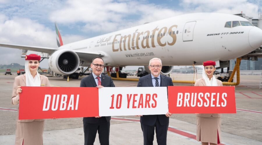 Photos: Emirates célèbre une décennie à Bruxelles avec le dévoilement d’un Boeing 777 modernisé