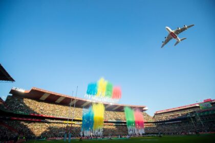 Émirats célèbre l’Afrique du Sud avec un survol historique de l’Airbus A380