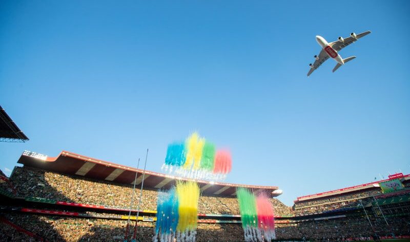 Émirats célèbre l’Afrique du Sud avec un survol historique de l’Airbus A380