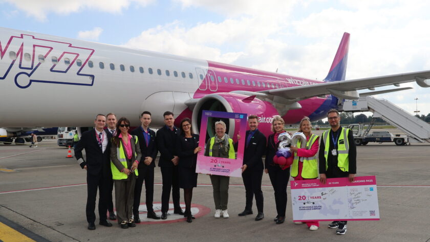 Wizz Air célèbre deux décennies d’activité à l’aéroport de Bruxelles Sud Charleroi