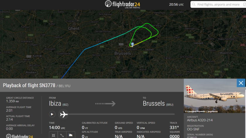 L’Airbus A320 de Brussels Airlines heurte la queue lors d’un atterrissage mouvementé