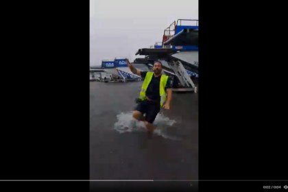 Des tempêtes violentes perturbent le trafic aérien à l’aéroport de Palma de Majorque, causant des retards massifs et semant le chaos.