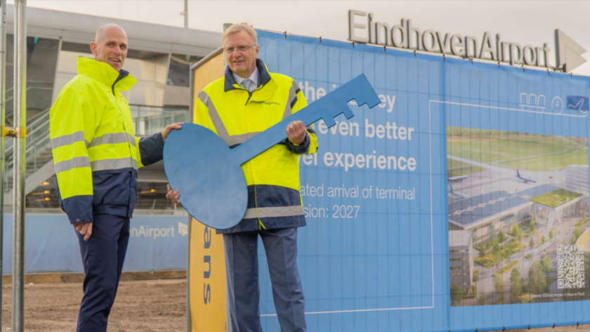 Le terminal de l’aéroport d’Eindhoven s’agrandit face à l’affluence croissante des voyageurs