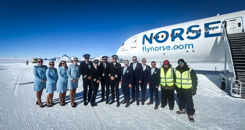 Norse Atlantic Airways achève son deuxième vol charters en Antarctique avec le Boeing 787 Dreamliner